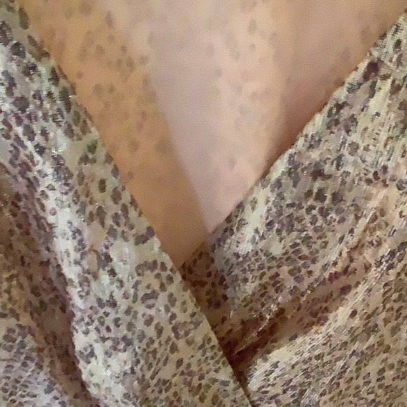 Ramy Brooks Gabriela Silk Metallic Dress Small - Picture 9 of 13